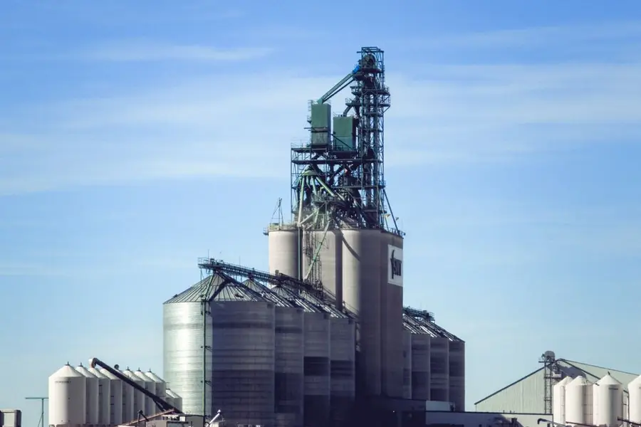 Silos de armazenagem de grãos